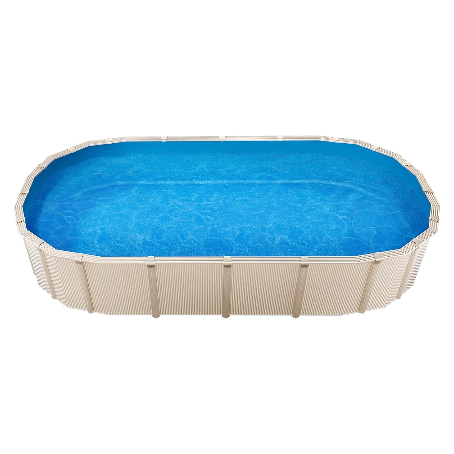Căptușeală ovală pentru piscină VEVOR, 610x375x147 cm, căptușeală de schimb, căptușeală pentru piscină, căptușeală suprapusă din vinil gros standard, pentru piscine supraterane cu pereți înalți de 132 cm, culoare uni