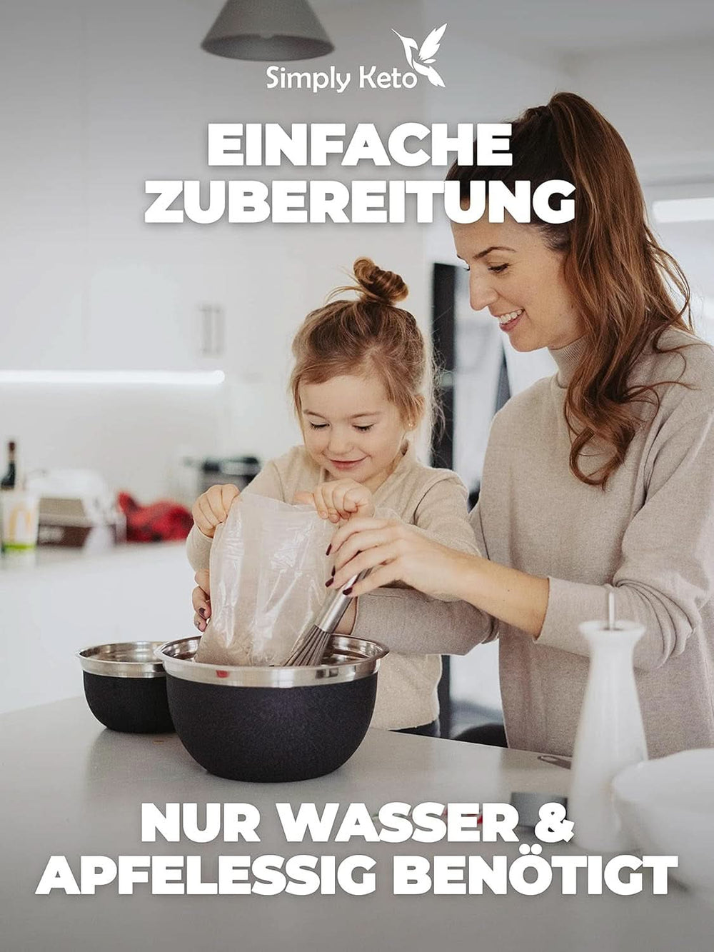 Mélange à pâtisserie pour bagel Simply Keto Lower Carb* pour régime faible en glucides* et cétogène - sans lactose et sans gluten - 335 grammes Naty Shop Kitchen