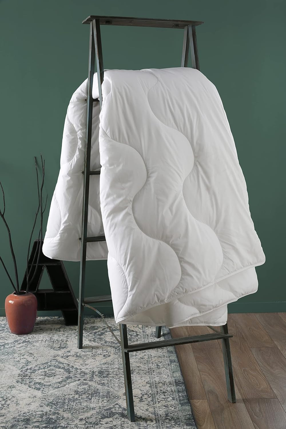 Cuvertură, Temperat, Sintetic, 220 X 240 Cm, Pentru pat dublu, Amazon cuvertură, Mite-proof și pufos, Fibră reciclată, Lavabil la mașină la 40 ° C Plapumi si pilote Naty Shop