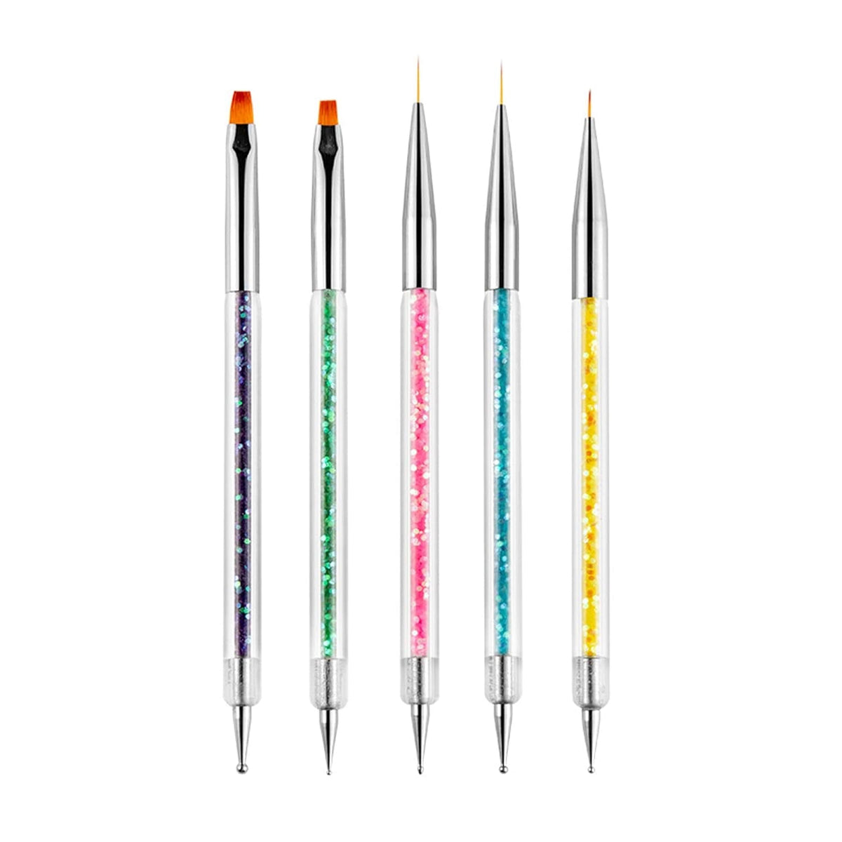 Nagel Art Fineliner Pinsel[5 Stück],Nagel Art Liner Pinsel,Professionel Detail Pinselset,Nagellack Pinsel,Pour Nail Art Design Painting Salon,Nageldesign Nagel Fußpflege
