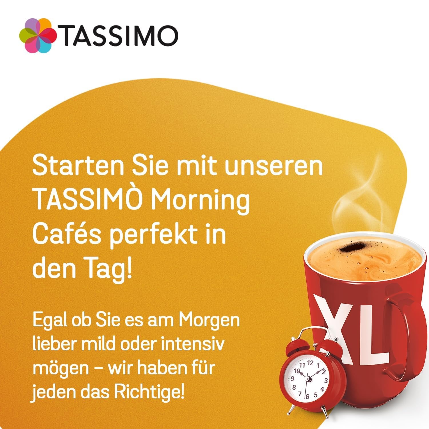 Tassimo Kapseln Moring Café XL Fort & Intense, Big Pack, 5 x 21 Pads, 105 Kaffeekapseln