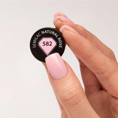 Vernis à ongles UV hybride Semilac 582 Rose naturelle 7 ml Collection Naked Nails