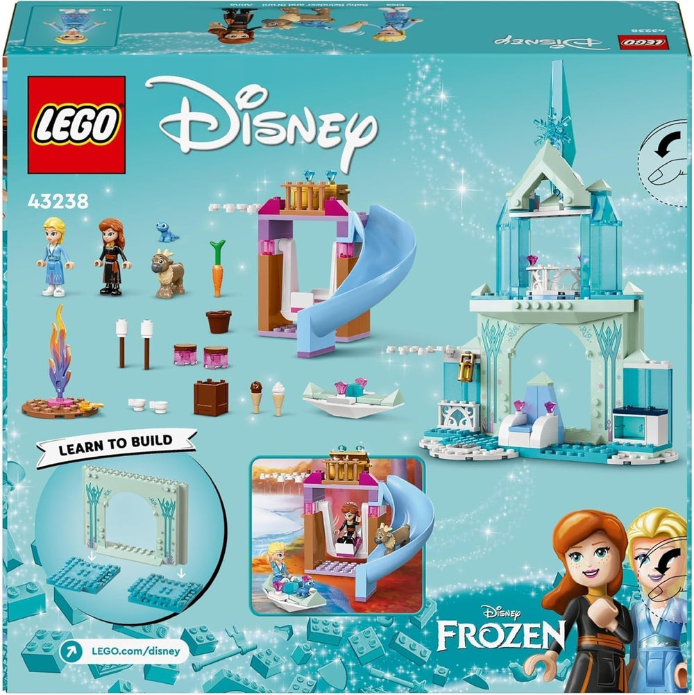 LEGO Disney La Reine des Neiges : le palais de glace d'Elsa, le château de la reine des glaces, la poupée Princesse ELSA et Anna, plus 2 figurines d'animaux, un cadeau idéal pour les filles et les garçons de 4 ans 43238 Jeux de construction Besuche den LEGO-Store