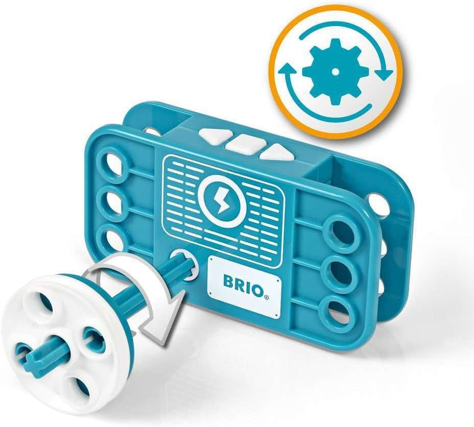 BRIO Builder 34591 Motor-Konstruktionsset 120 TLG. - Set mit Motor zum Konstruieren von Hubschraubern, Autos und beweglichen Objekten Builder Konstruktionssystem - Für Kinder ab 3 Jahren
