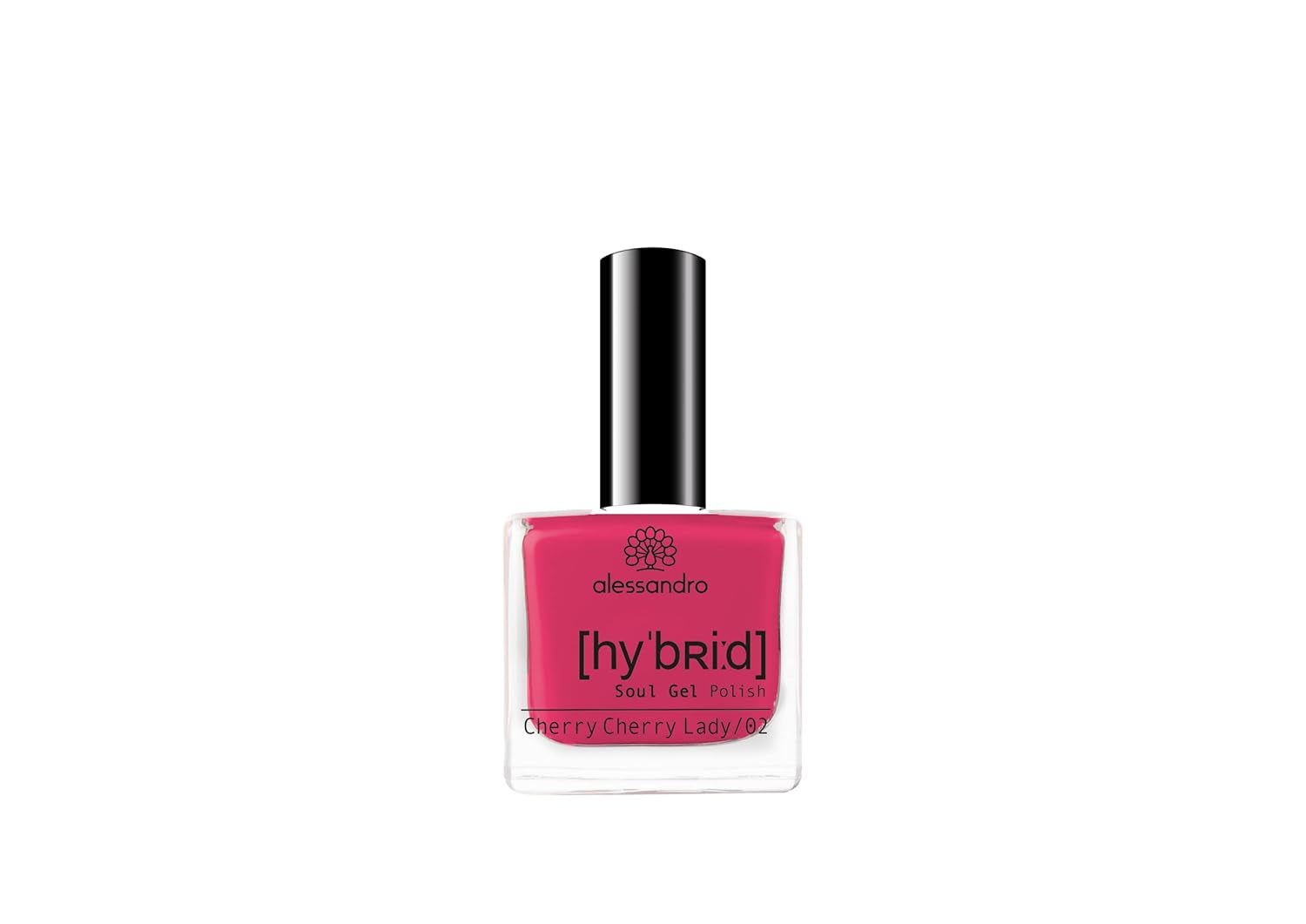 Vernis à ongles HYBRIDE alessandro Pink Melon - nuance de rose vibrante avec de fines particules de paillettes - Des ongles parfaits en seulement 3 étapes, sans LED - dure jusqu'à 10 jours ! 8 ml