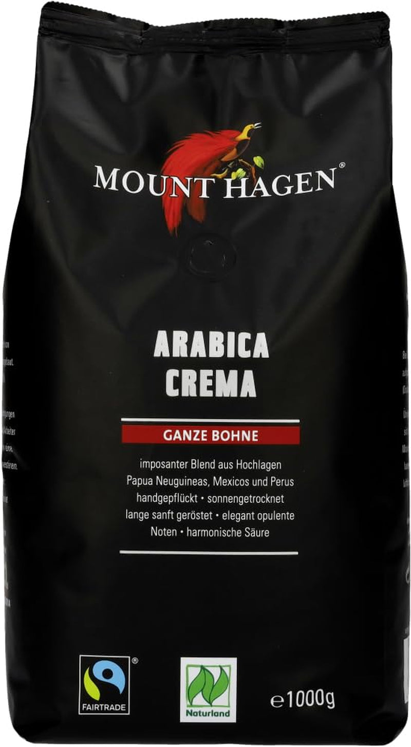 Crémier à café torréfié biologique en grains entiers (6 x 1 kg)