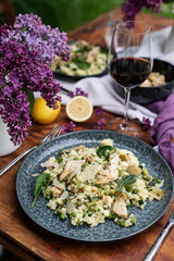 MÄSER 934110 Série Filippa, Service de table en céramique pour 4 personnes, Service de table combiné moderne avec 16 pièces ; Assiettes, bols et tasses à glaçage réactif vert et noir, Grès, Vert