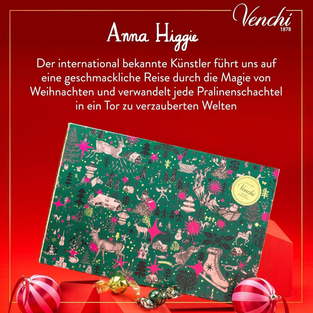 Venchi, Colecția de Crăciun, 230 grame Bomboane de Ciocolata Naty Shop