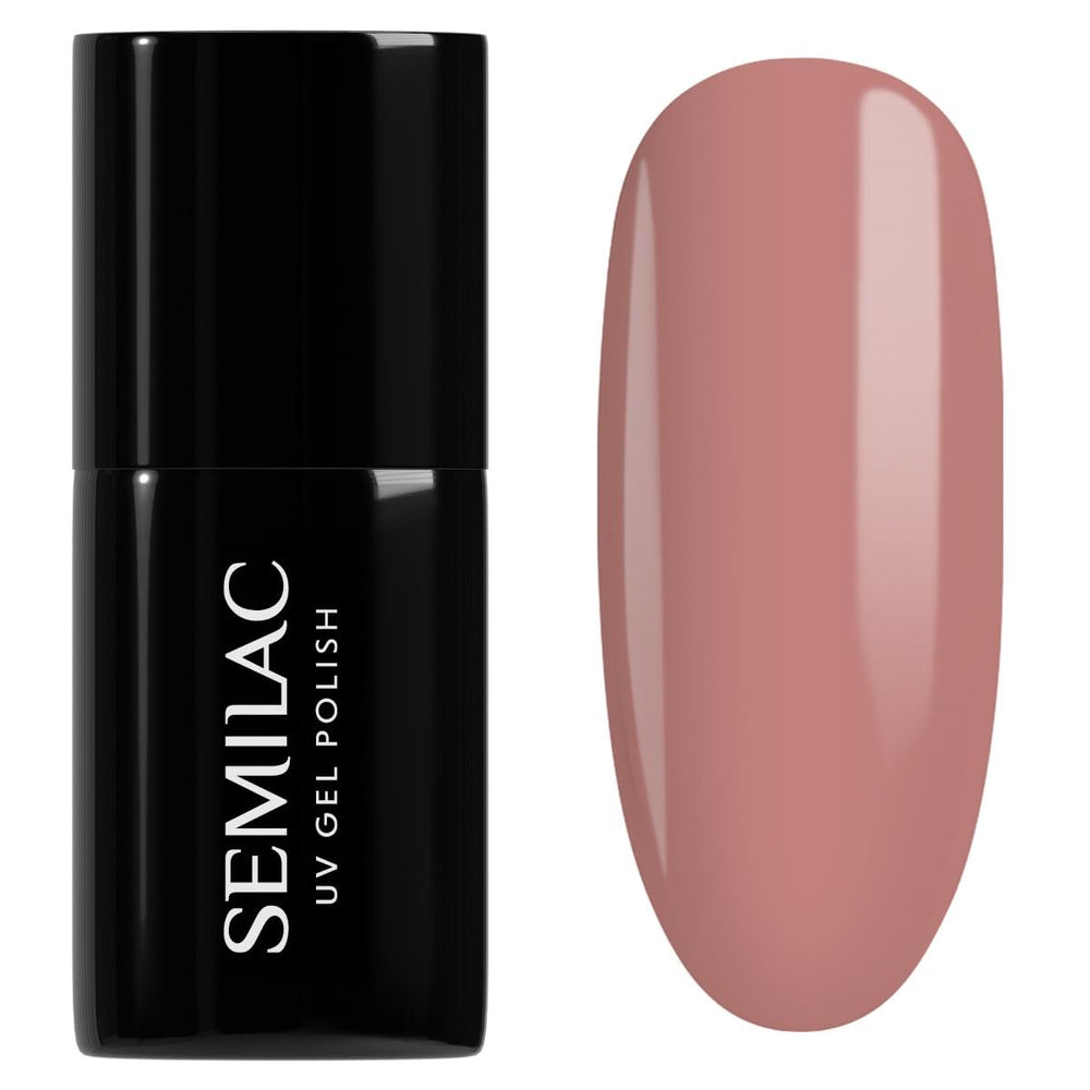 Vernis à ongles UV hybride Semilac 582 Rose naturelle 7 ml Collection Naked Nails