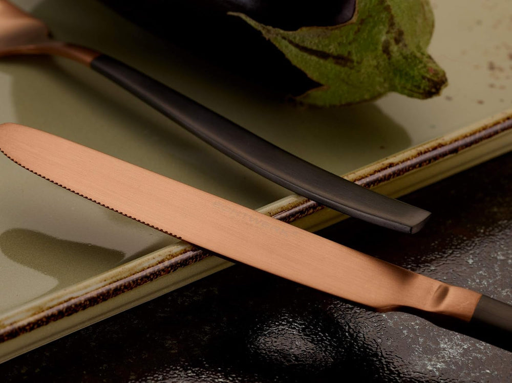 Ménagère Echtwerk Positano Due-Bronze, Black Edition, 20 pièces, 4 personnes Cuisine Naty Shop