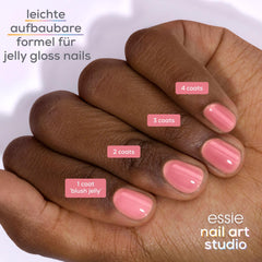 Vernis à ongles Essie – N° 60 blush jelly, couleur de vernis à ongles rose, collection Essie Jelly Gloss, 13,5 ml