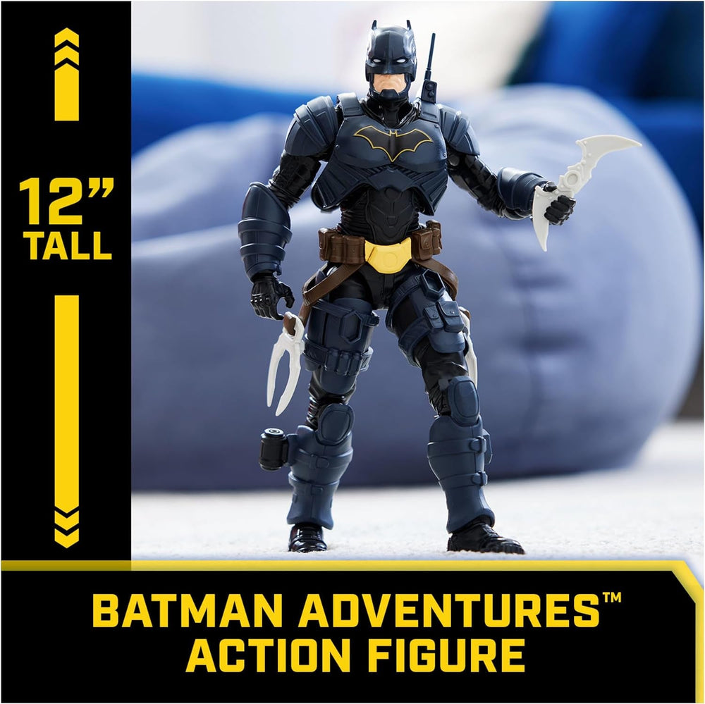Figurine d'action DC Batman Adventures, 30 cm - Avec 16 pièces d'équipement et entièrement mobile pour des aventures passionnantes et des cascades pleines d'action, jouet pour enfants à partir de 3 ans Figurines Naty Shop