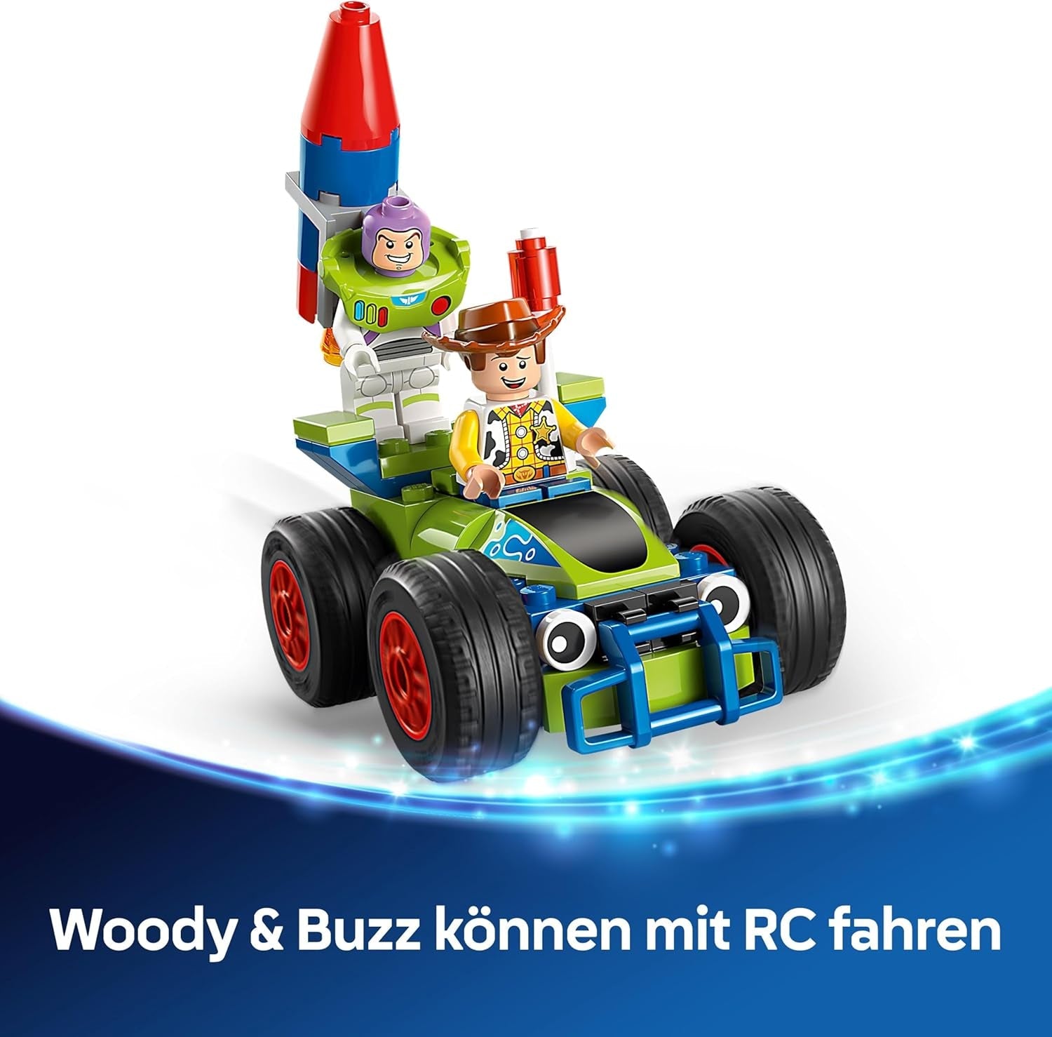 LEGO ǀ Disney and Pixar’s Partyzug und das Auto RC aus Toy Story - Mit Woody, Jessie, Porzellinchen und Buzz Lightyear Minifiguren – Kreatives Geschenk für Jungen & Mädchen ab 4 Jahren - 43264