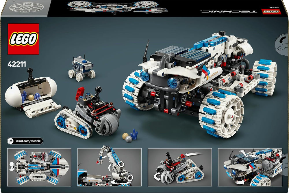LEGO Technic Lunar Outpost Mondrover-Raumfahrzeug - Interaktives Spielzeug - Kran und Sonnenkollektoren - Robotermodell zum Bauen und Spielen - Geschenk für Jungen und Mädchen ab 10 Jahren 42211