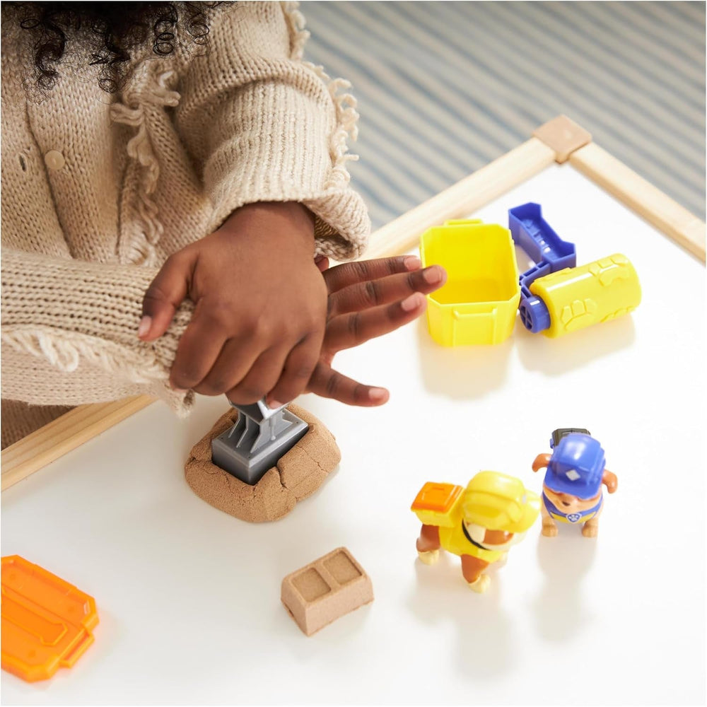 Rubble & Crew - Ensemble de figurines d'action Rubble & Mix, 2 jouets de construction et 85 g de sable de construction cinétique, jouet adapté aux enfants de 3 ans et plus Naty Shop