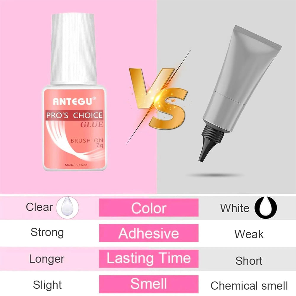 Colle à ongles extra forte – Comprend un pinceau, 4 x 7 g de colle pour extensions d'ongles, de la colle pour pointes acryliques et de la colle pour ongles artificiels.