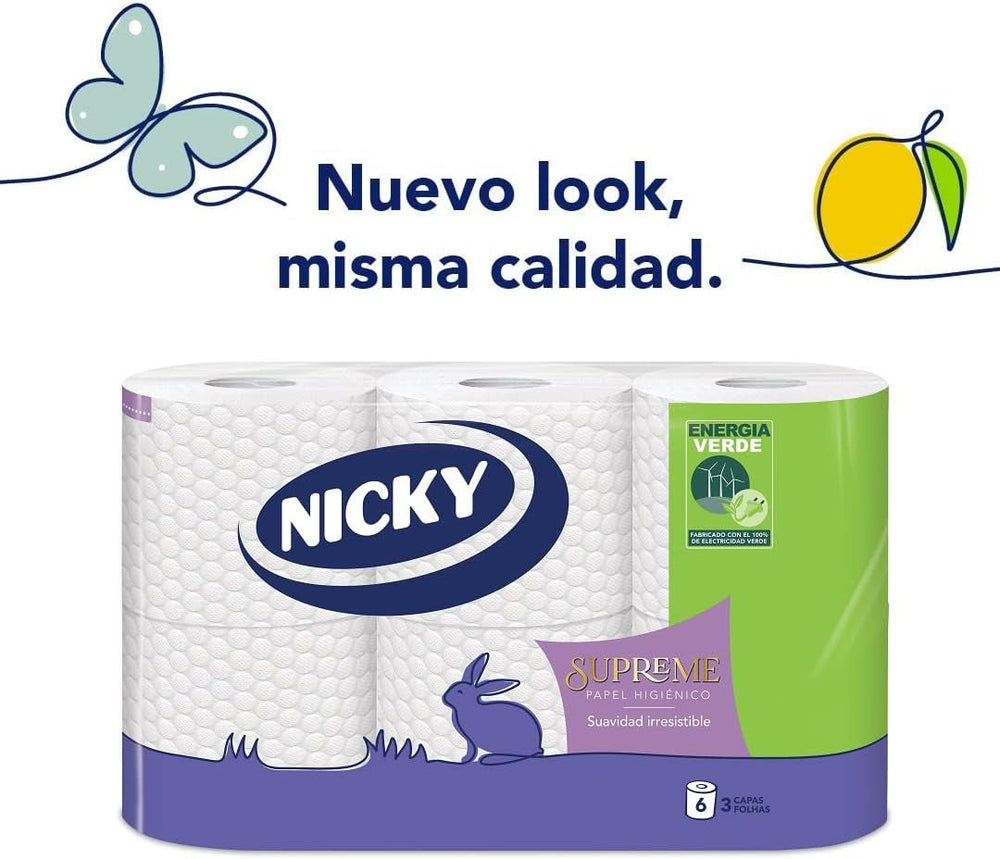 Papier toilette suprême, 42 rouleaux, 3 couches, 160 services par rouleau, Douceur irrésistible, Emballage facile à ouvrir, Papier certifié 100% Fsc