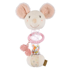 Souris faiseuse de pluie Fehn - jouet de motricité avec cloche pour saisir et faire des bruits - la clochette favorise les sens et la motricité de manière ludique - pour les bébés et les jeunes enfants à partir de 0 mois Baby Toys Naty Shop Mouse