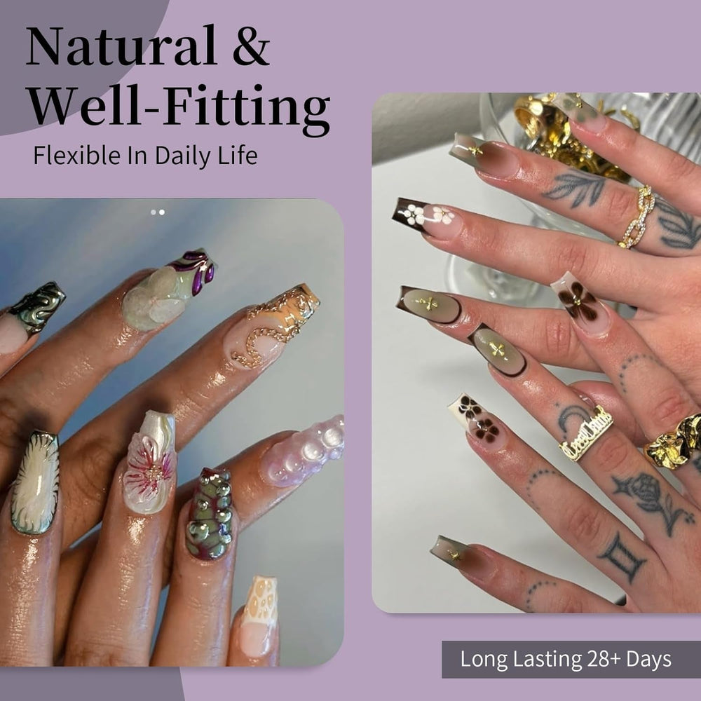 Faux ongles courts ballerine, 120 pièces, colle sur 12 tailles, ongles artificiels courts, Gel souple, couverture complète, pointes pour ongles courts en Gel S