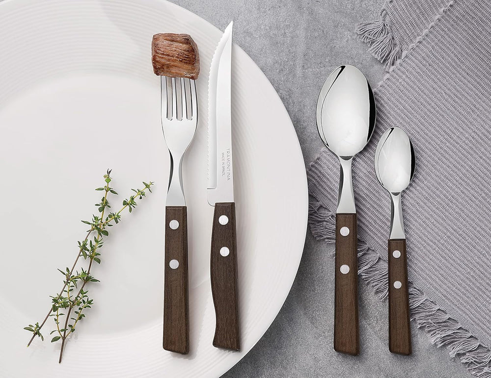 Ménagère Tramontina TRADITIONNEL Pour 6 personnes, 24 pièces Cuisine Naty Shop