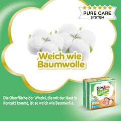 Couches pour bébés sensibles, taille 2, mini (3-6 kg), 192 couches