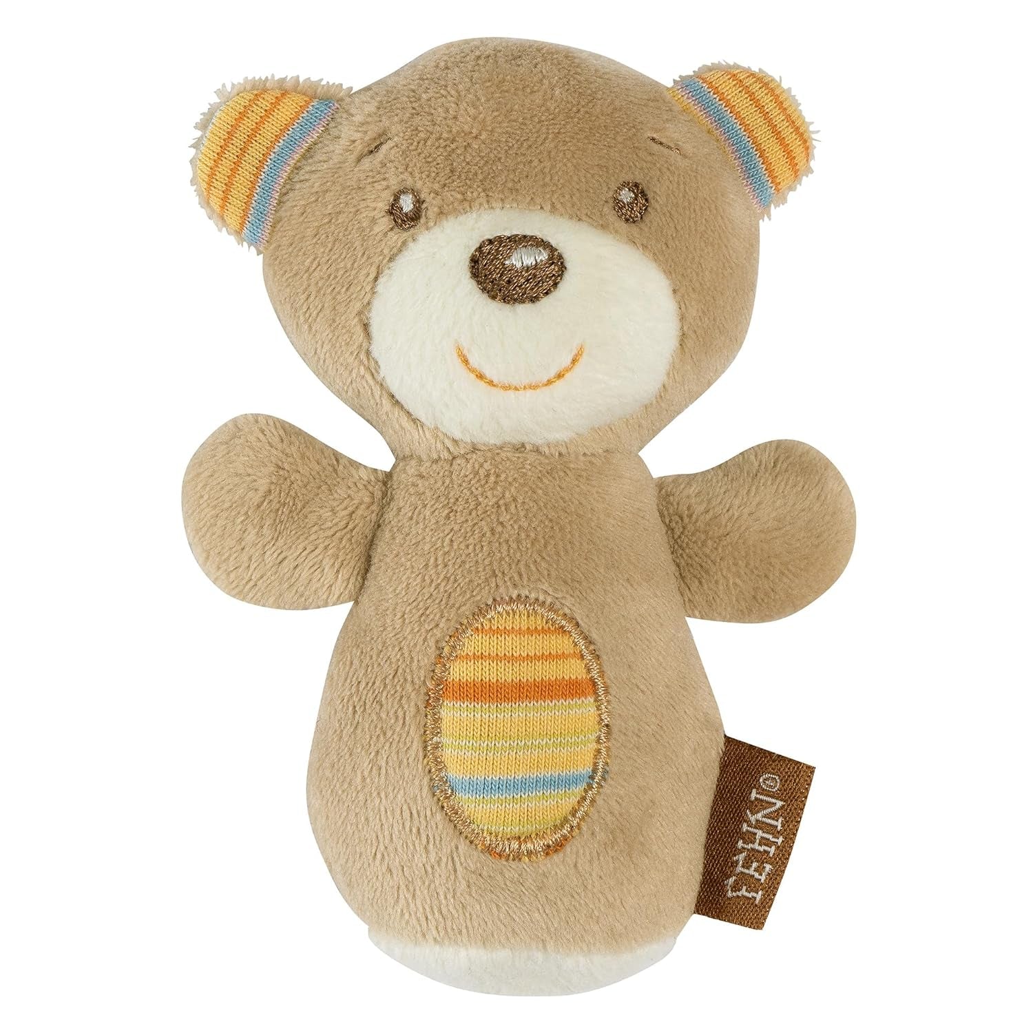 Fehn mini hochet loutre - mini jouet à saisir pour hocheter, tâtonner et jouer avec un animal en tissu doux et câlin - un fidèle compagnon pour les bébés et les jeunes enfants à partir de 0 mois Baby Toys Naty Shop Teddy
