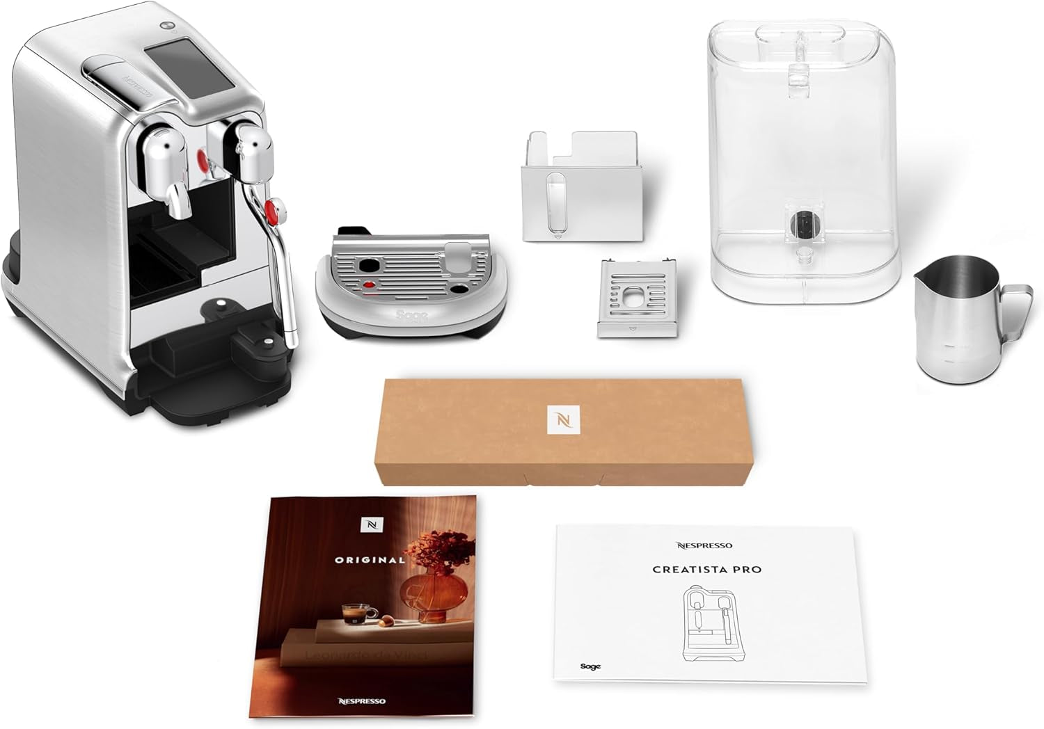 Machine à expresso Sage Nespresso Creatista Pro, acier inoxydable, acier inoxydable brossé
