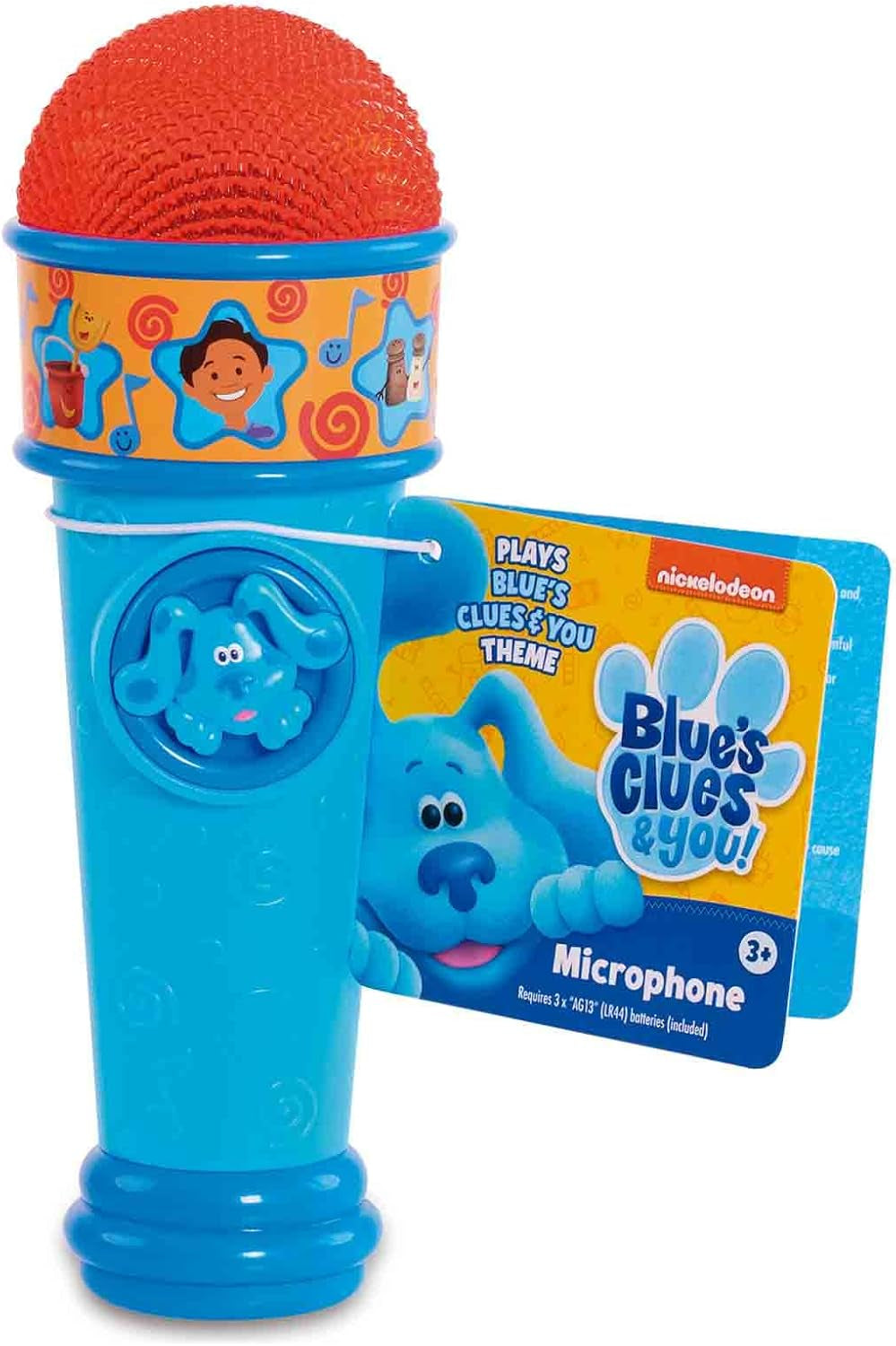 Blue and Tips Blue Microphone Dog Toy Blues Clues Série de dessins animés Chanson pour garçons et filles à partir de 3 ans Multicolore Bebe Naty Shop Toys Titre par défaut