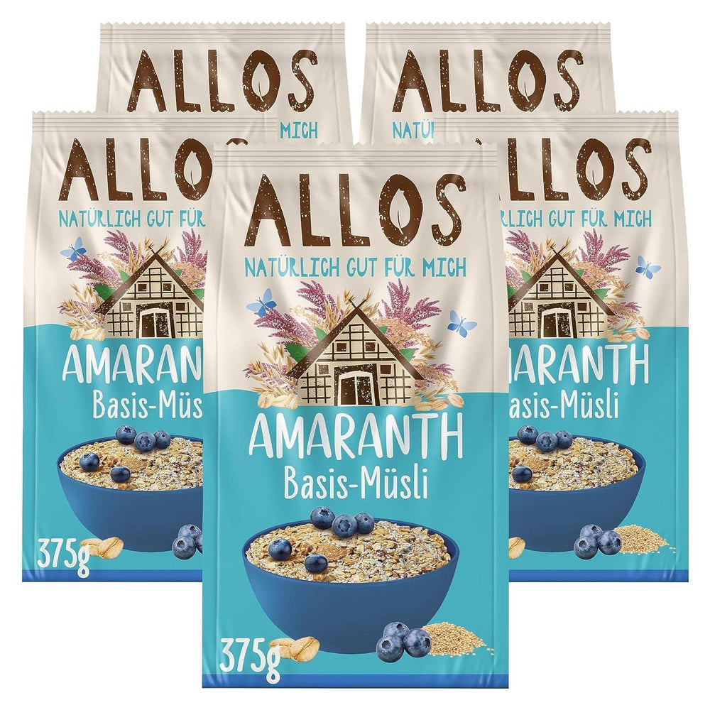 Allos, muesli aux baies non sucré, paquet 5 x 500 grammes Céréales Naty Shop Muesli à base d'amarante