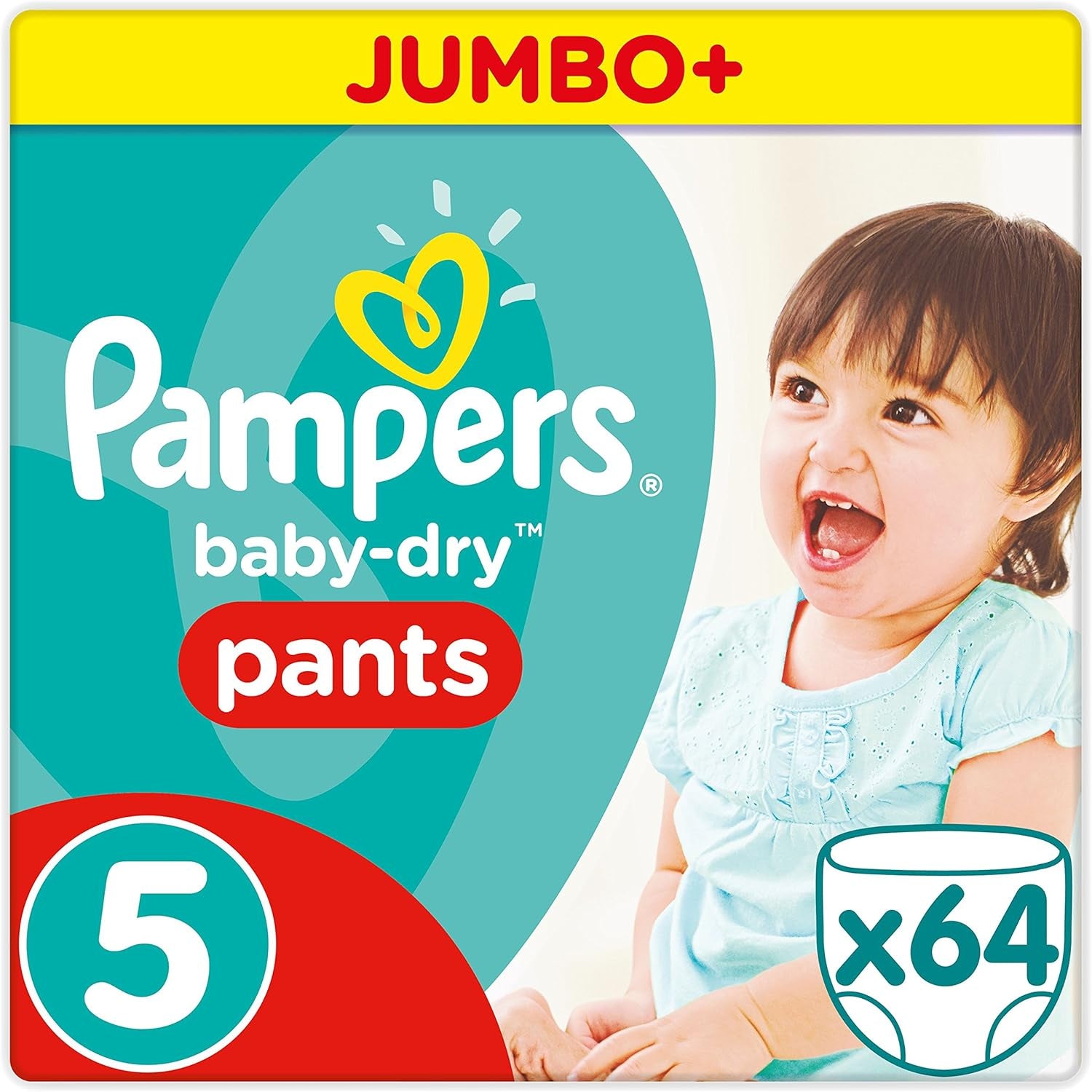 Couches Pampers 81657566 Pantalon Baby-Dry, blanc