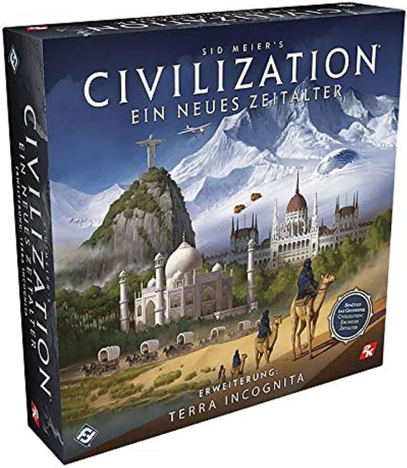 Fantasy Flight Games, Civilization: A New Age, Jeu de base, Jeu expert, Jeu de société, 2-4 joueurs, 14 ans et plus, 120+ minutes, Allemand
