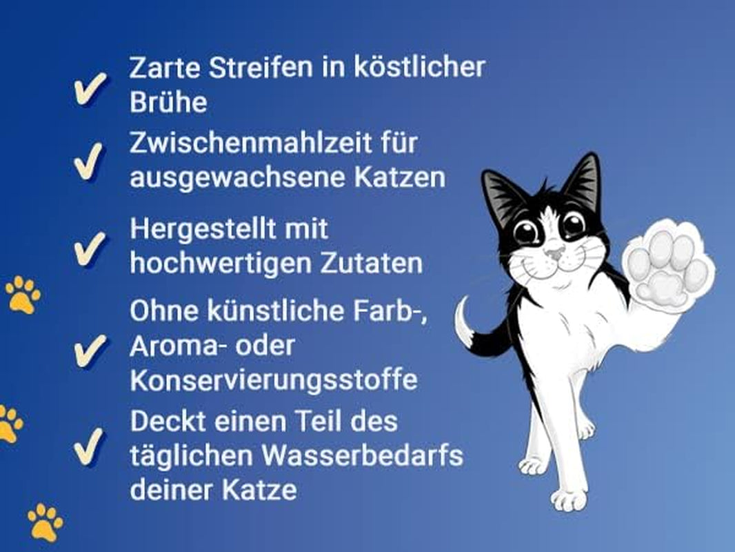 Felix Soup Strips, supă pentru pisici, varietate mixtă, pachet de 8 (8 x 6 pliculețe a câte 48 g fiecare)