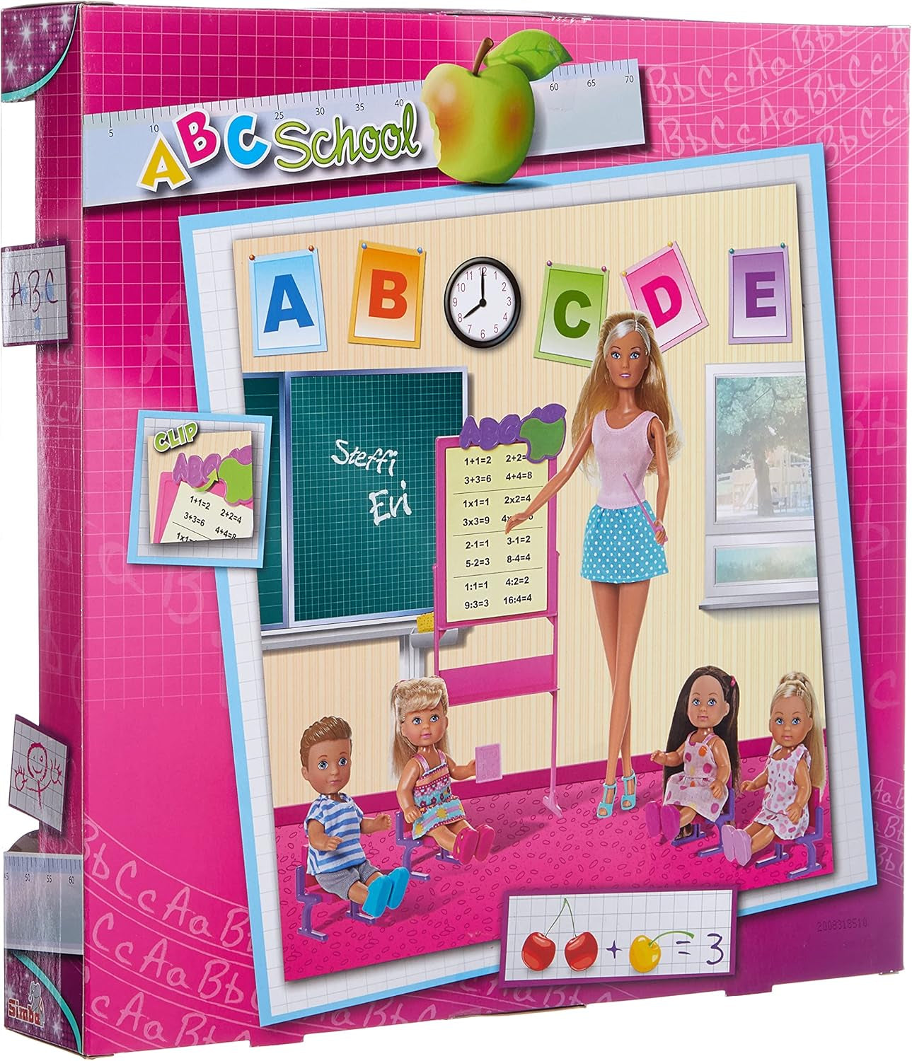 Simba - Poupée Steffi Love Écolière - Poupée 29 cm - Image et Accessoires + 4 Étudiants - 105730472002