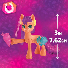 My Little Pony - Découvrez votre poney Sparkle : Beauty Mark Magic Sunny Starscout, poney du sabot au cœur 7,5 cm, à partir de 5 ans, F5250, multicolore