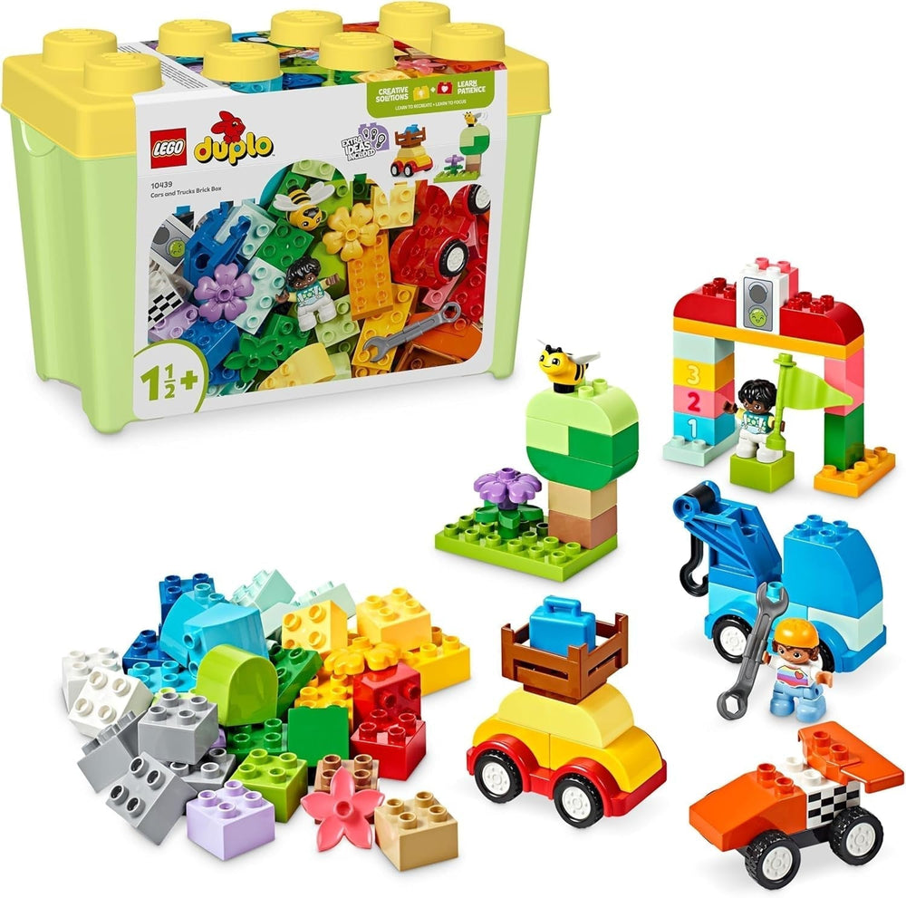 LEGO DUPLO Classic Brick Box Voitures et camions, ensemble de jeu de véhicule pour enfants de 1,5 ans, jouet d'apprentissage créatif, jouet de voiture et ensemble de voiture de course 10439 Ensembles de construction Besuche den LEGO-Store Default Title