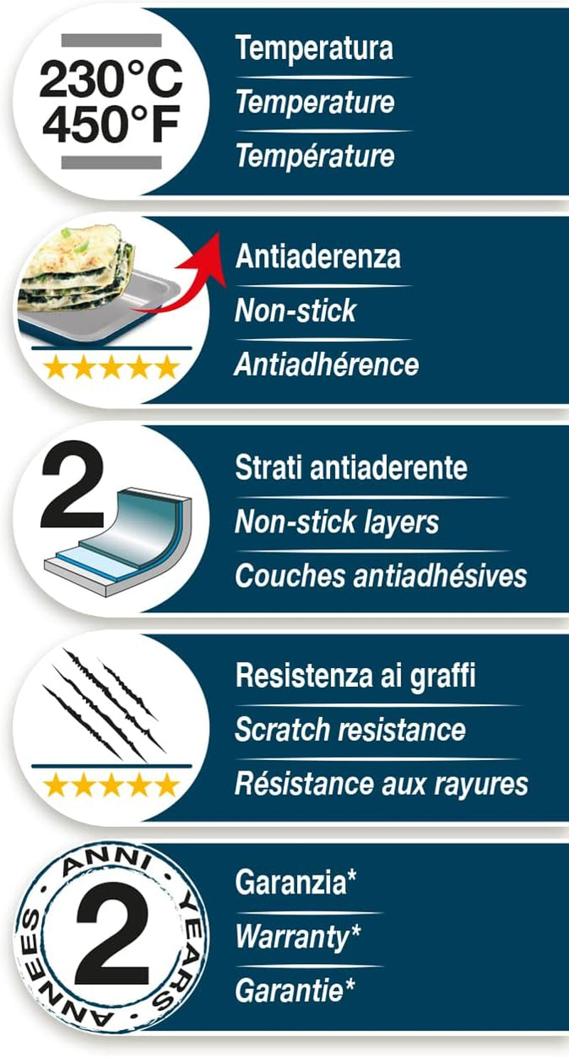 Ligne XBake, Forme Plumcake 25x11 cm, acier avec revêtement antiadhésif, écologique, Moules et plaques pour pâtisserie Naty Shop