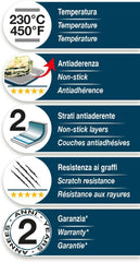 Ligne XBake, Forme Plumcake 25x11 cm, acier avec revêtement antiadhésif, écologique, Moules et plaques pour pâtisserie Naty Shop