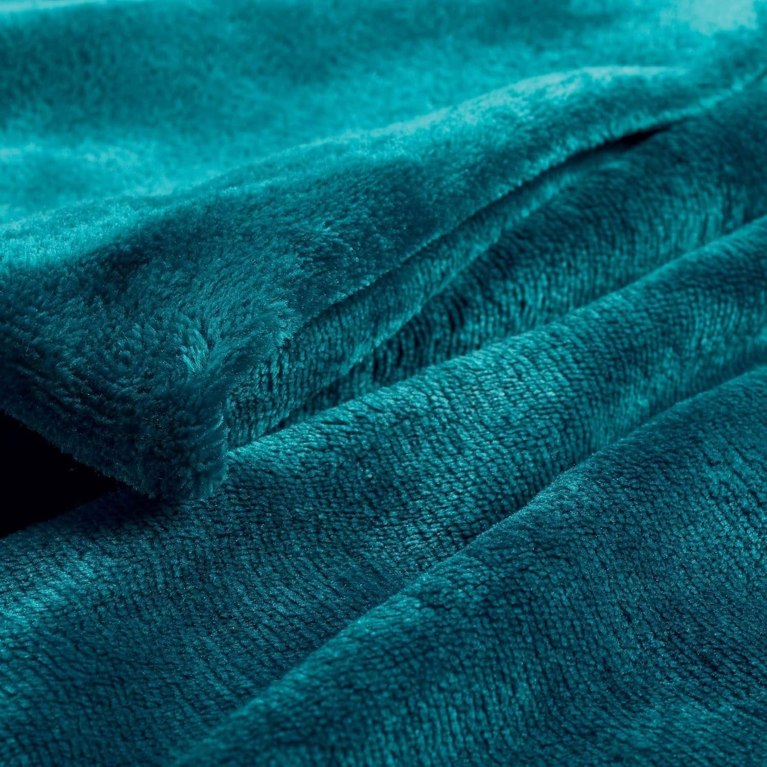 Douceur D'Intérieur FLANOU Plaid, Polyester, Bleu, 125 X 150 Cm Couettes et couettes Naty Shop