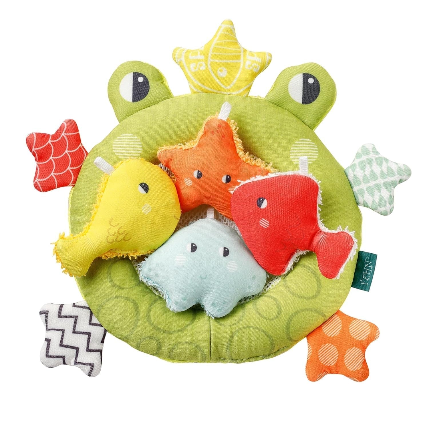 Fehn Filet de bain grenouille - Jouet de bain pour bébé pour baignoire - Jouet d'eau flottant pour un bain joyeux - Jouet de bain pour bébés et tout-petits à partir de 0 mois Bebe Naty Shop Toys Titre par défaut
