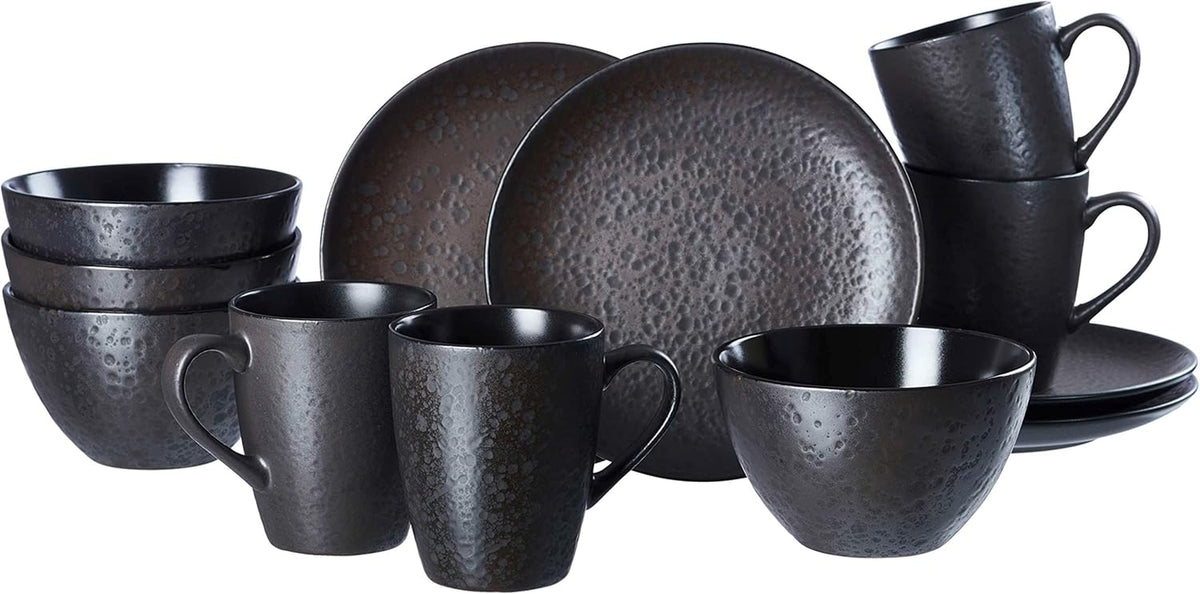 Ritzenhoff & Breker Kitwe Service de petit-déjeuner 12 pièces Noir