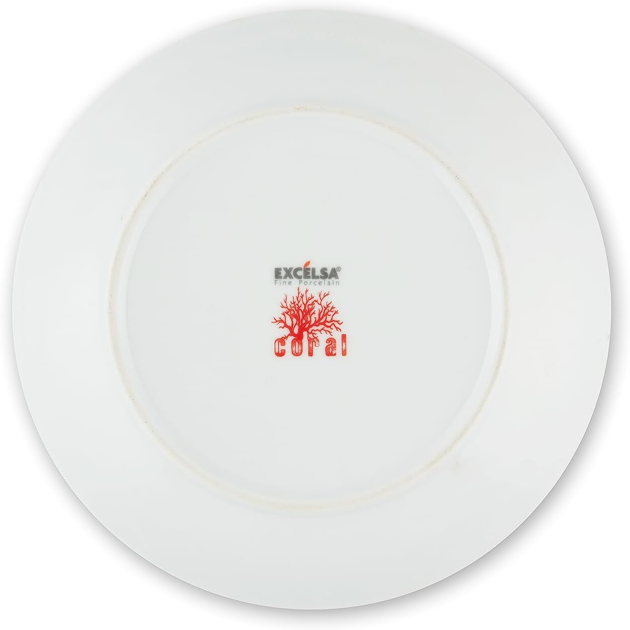 Service de table Excelsa Coral, 18 pièces, porcelaine, rouge