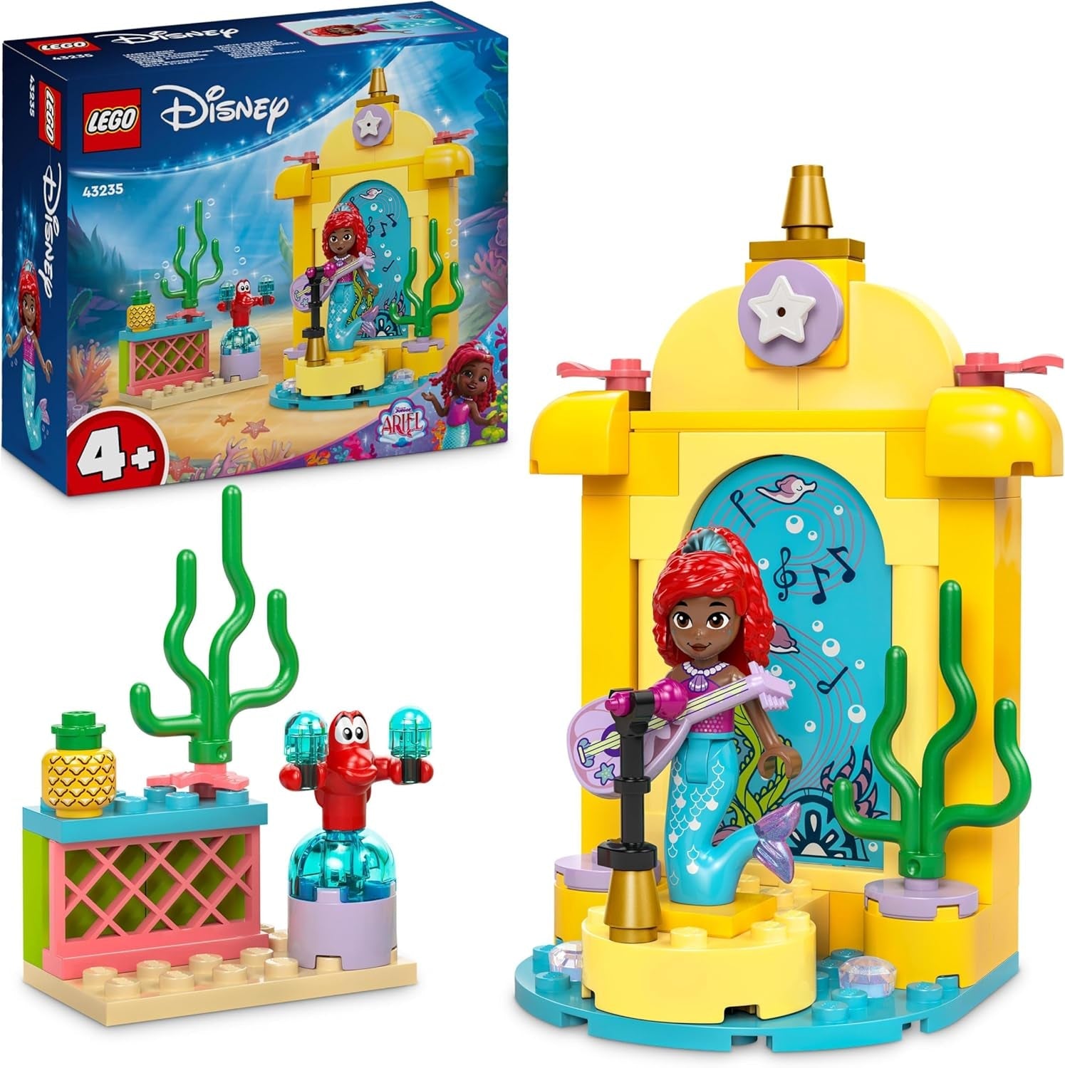 LEGO Ç€ Jouet de construction sur scène musicale de la princesse Disney Arielle pour enfants avec 2 figurines, idée cadeau pour filles et garçons à partir de 4 ans et fans de séries télévisées, jouet pour enfants 43235 ensembles de construction Besuche den LEGO-Store Default Title