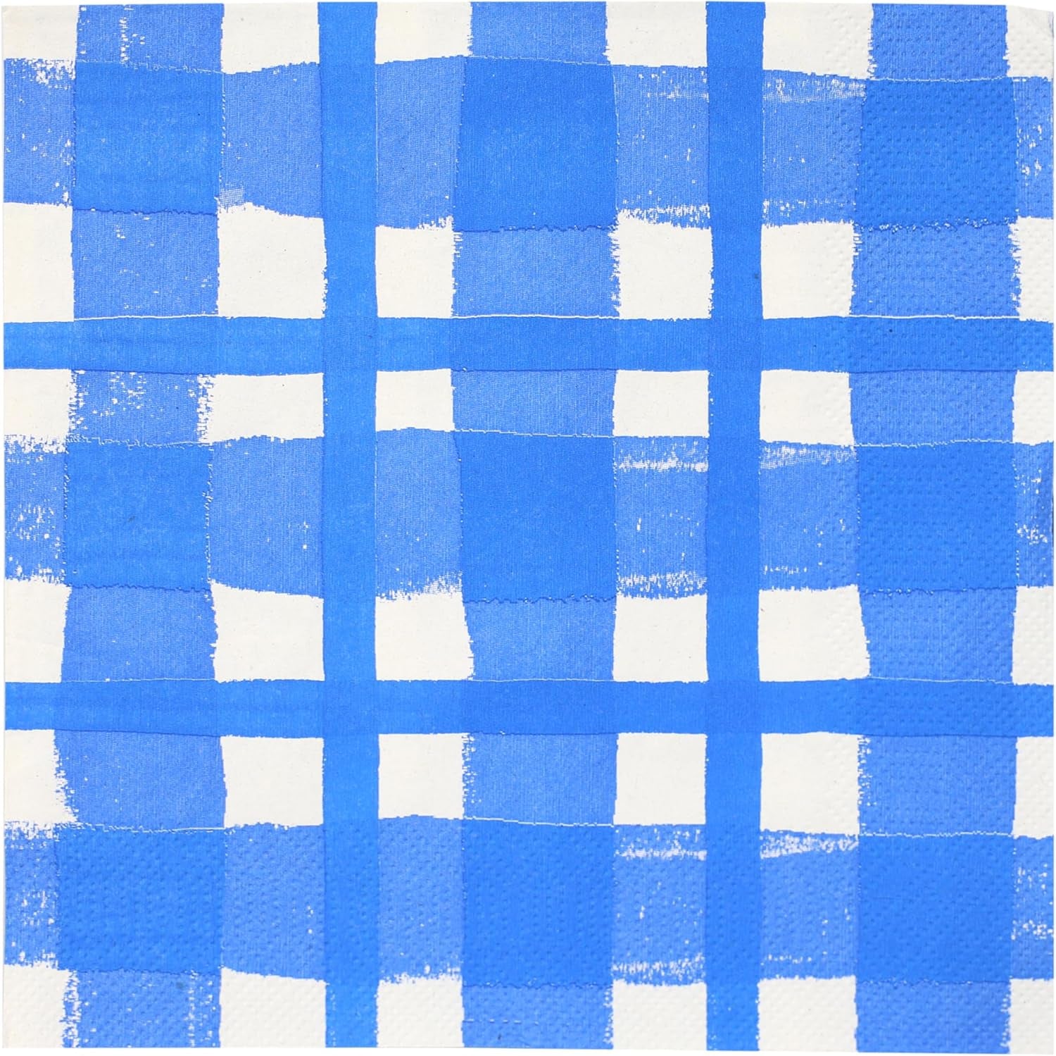 Talking Tables 20 X Serviettes jetables en papier recyclé à carreaux vichy jaunes pour pique-niques et dîners d'été en plein air, respectueuses de l'environnement pour les fêtes d'anniversaire, Pâques, mariages, barbecues, 3 épaisseurs 33 cm