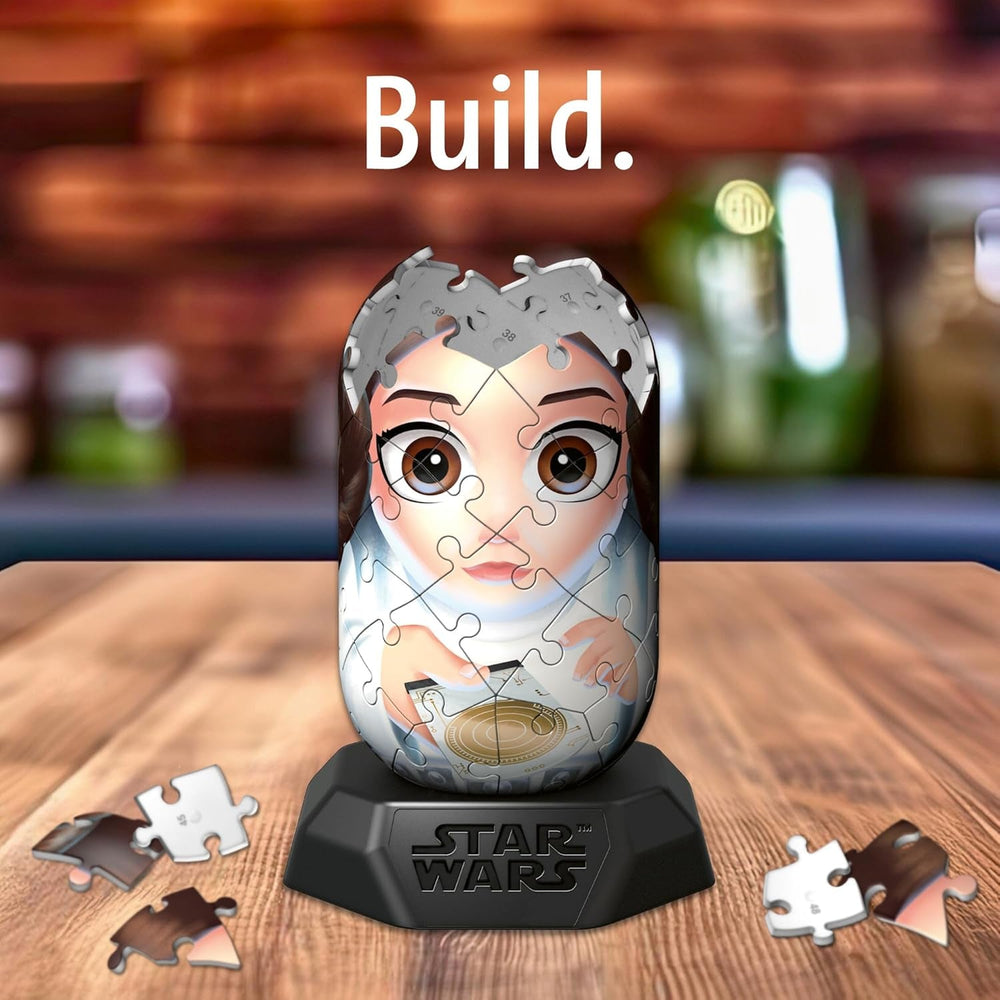 Ravensburger Hylkies : Figurines à collectionner Star Wars DIY - Figure #03 - Princesse Leia - Construire, tomber amoureuse, collectionner - Figurines d'action Star Wars Fan Mini Figures Naty Shop