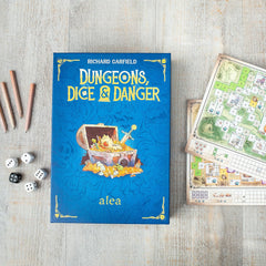 Ravensburger 27270 - Donjons, Dés et Danger, Jeu de stratégie Alea, Jeu de dés pour adultes, Jeu de roulement et d'écriture à partir de 12 ans