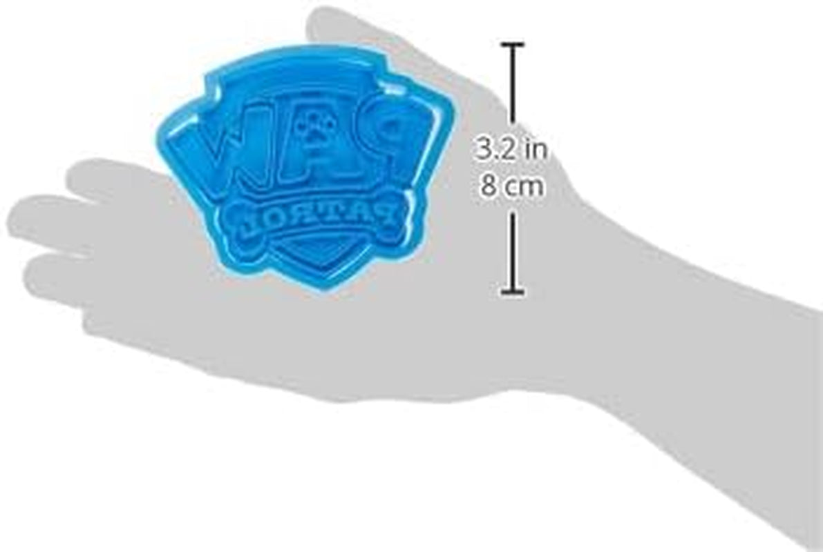Formă de biscuiți cu stema Patrula Cățelușilor, albastră, 8 x 7 x 1,5 cm