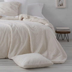 Couette d'hiver en agneau synthétique crème, Ancho 135 Cm Couettes et couettes Naty Shop