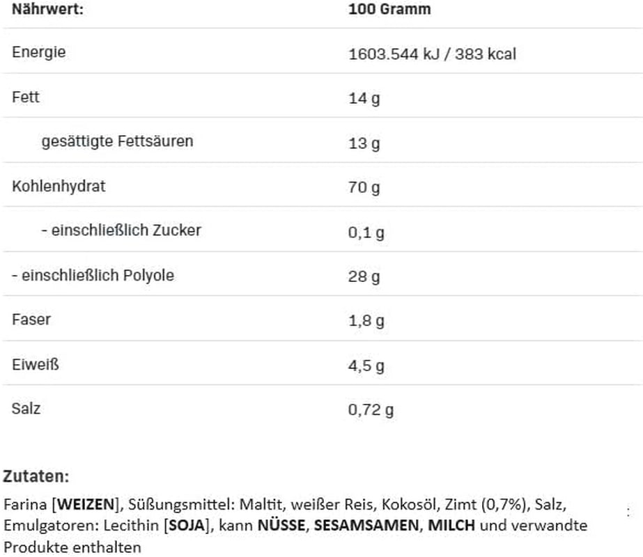 Allnutrition Nutlove Flocons Croquants à la Cannelle 300G Céréales Naty Shop