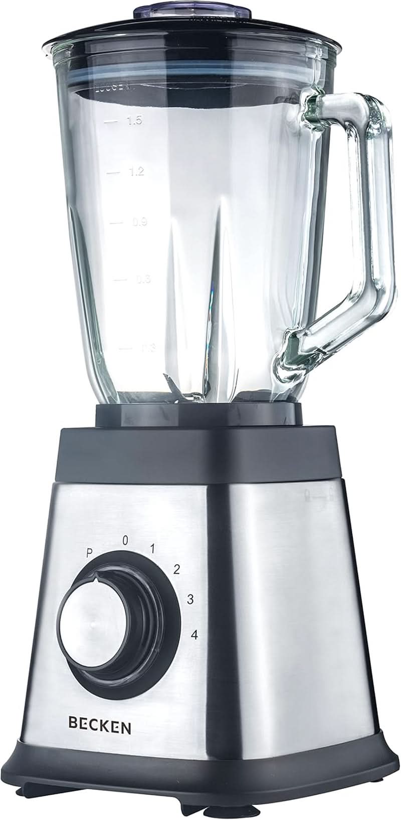 Mélangeur Aus Glas, 1,5 L, 1000 W, Edelstahl mère et enfant Naty Shop
