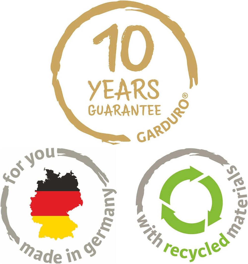 Scheurich Lineo, jardinière en plastique, granit noir, diamètre 30 cm, hauteur 24,1 cm, volume 11 l.